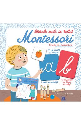 Literele mele in relief Literele mele in relief. Montessori - Celine Santini, Vendula Kachel