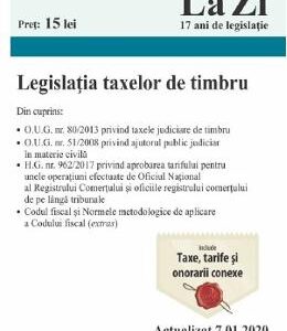 Legislatia taxelor de timbru. Act. 7.01.2020