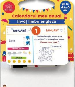 Calendarul meu anual. Invat limba engleza - Sandra Sarah Krief