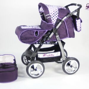 Carucior 2 in 1 Kerttu VIP 81 mov cu buline