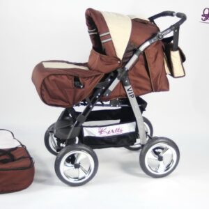 Carucior 2 in 1 Kerttu Vip 17 maro cu crem