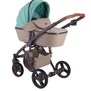 Carucior 2 in 1 Rimini Beige Green Dots