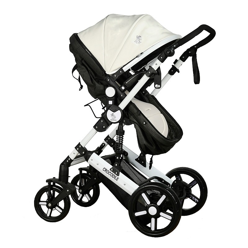 Carucior 2 in 1 reversibil X-2 Plus Crocodile Black and White 0-36 luni 1 Carucior 2 in 1 reversibil X-2 Plus Crocodile Black and White 0-36 luni
