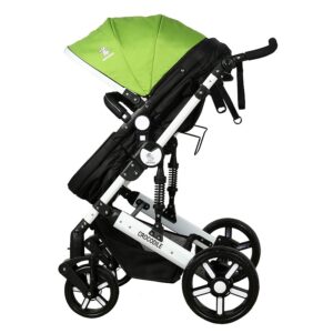 Carucior 2 in 1 reversibil 0-36 luni Crocodile X2 Green