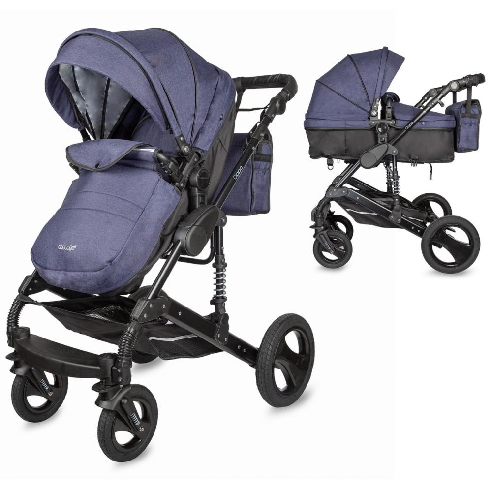 Carucior 2 in 1 transformabil Coccolle Oppa Albastru 1 Carucior 2 in 1 transformabil Coccolle Oppa Albastru