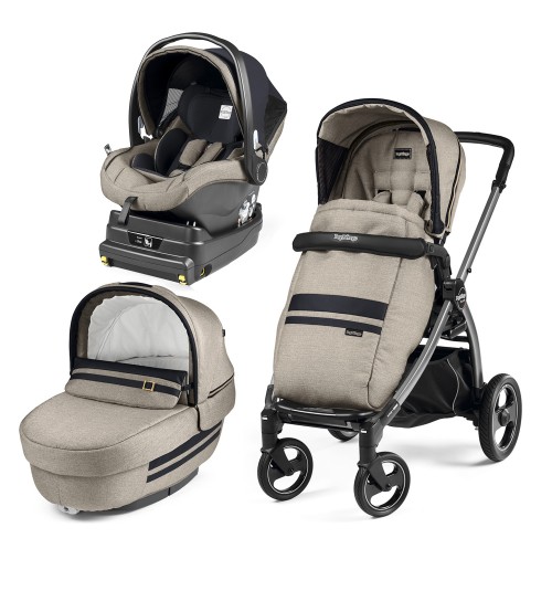Carucior 3 in 1 Peg Perego Book Plus S Titania i-Size Luxe Ecru 1 Carucior 3 in 1 Peg Perego Book Plus S Titania i-Size Luxe Ecru