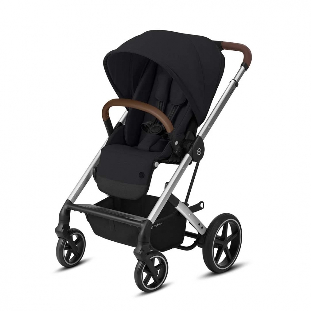 Carucior Cybex Balios S Lux cadru silver Deep Black 1 Carucior Cybex Balios S Lux cadru silver Deep Black
