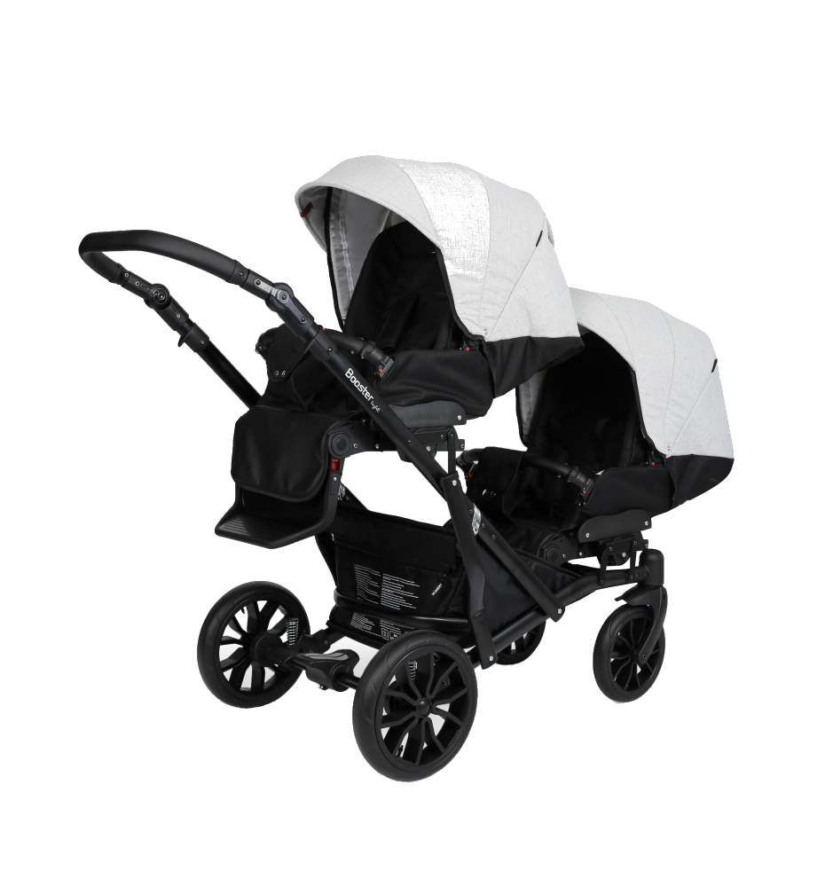 Carucior gemeni Kunert Booster Light Isofix 3 in 1 GriGrafit 1 Carucior gemeni Kunert Booster Light Isofix 3 in 1 GriGrafit