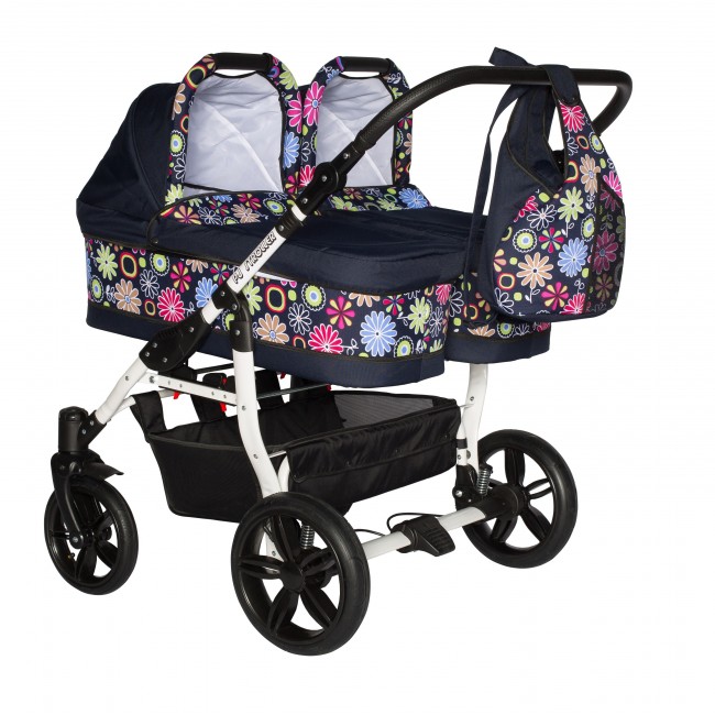Carucior gemeni Side by Side Pj Stroller 2 in 1 Multicolor 1 Carucior gemeni Side by Side Pj Stroller 2 in 1 Multicolor