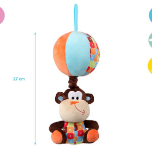 Jucarie plus muzicala maimutica cu mingiuta