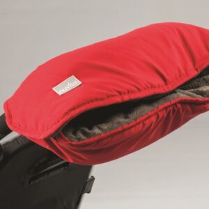 Manusa pentru carucior Nuvita Handmuff RedDark Grey