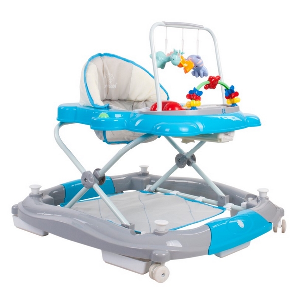 Premergator Sun Baby Pisicuta 021 cu functie de balansoar Blue Grey 1 Premergator Sun Baby Pisicuta 021 cu functie de balansoar Blue Grey