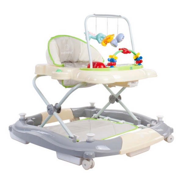 Premergator Sun Baby Pisicuta 021 cu functie de balansoar Green Grey 1 Premergator Sun Baby Pisicuta 021 cu functie de balansoar Green Grey