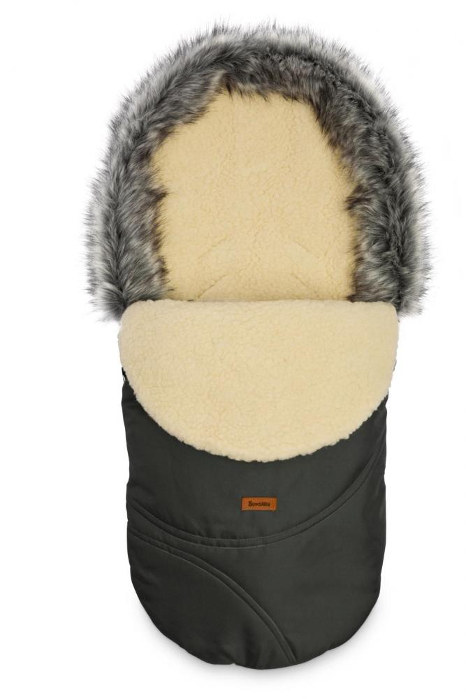 Sac de iarna Sensillo Eskimo Lana 100x46 cm Grafit 1 Sac de iarna Sensillo Eskimo Lana 100x46 cm Grafit