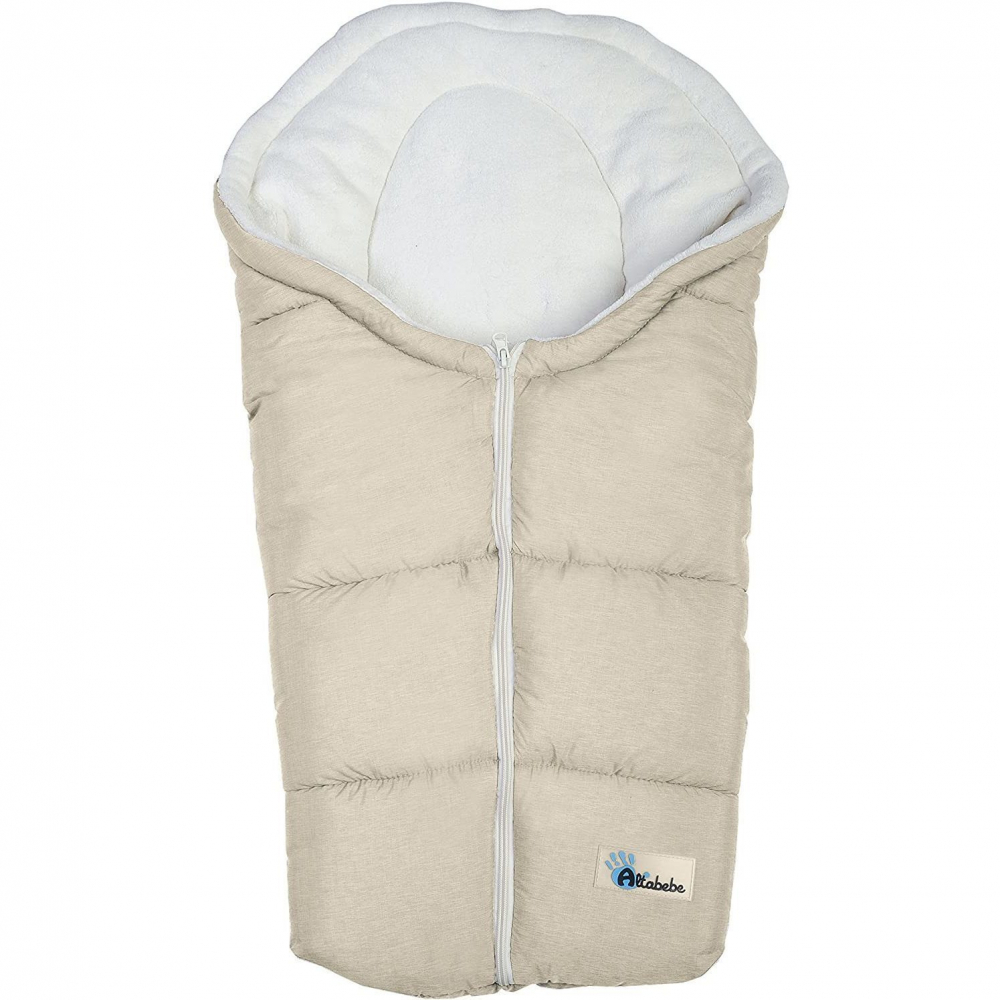 Sac de iarna pentru scaun auto si landou Alpin Line Altabebe AL2009P bej 1 Sac de iarna pentru scaun auto si landou Alpin Line Altabebe AL2009P bej