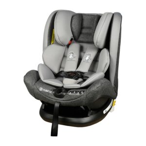 Scaun auto Ruby Deluxe cu isofix Crocodile 0-36 kg DuoGrey pozitie somn 137 grade