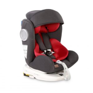 Scaun auto cu isofix 0-36 kg Lusso SPS rotativ 360 grade Black Red