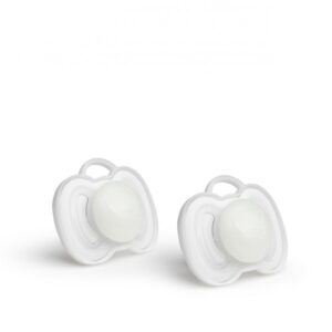 Set 2 suzete Herobility +0 luni alb fosforescent