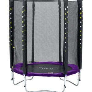 Set trambulina cu plasa de protectie Junior 140 cm Plum