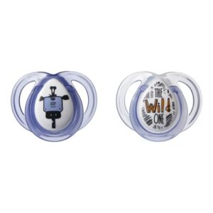 Set suzete ortodontice Anytime Tommee Tippee 0-6 luni girafa albastra