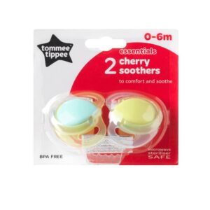 Suzeta Basics latex Tommee Tippee Cherry 2 buc 0-6 luni Baieti