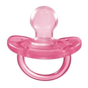 Suzeta Chicco silicon Physio monobloc forma ortodontica 0-6 luni roz