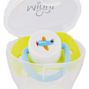 Suzeta Minut Baby cu cutie pentru sterilizare Verde