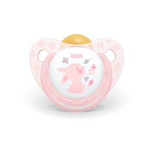 Suzeta Nuk Baby Rose latex M1 iepuras 0-6 luni