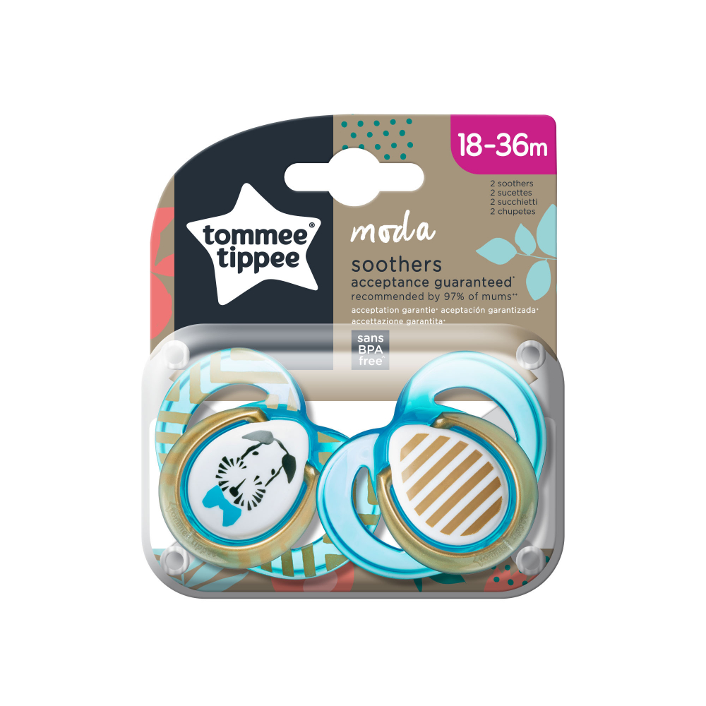 Suzete ortodontice Tommee Tippee Moda 18-36 luni Desene baieti 1 Suzete ortodontice Tommee Tippee Moda 18-36 luni Desene baieti