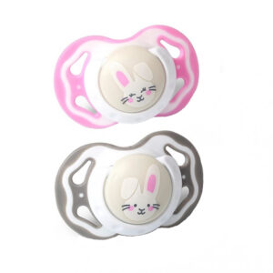 Set 2 suzete simetrice BabyOno din silicon 3-6 luni 122403