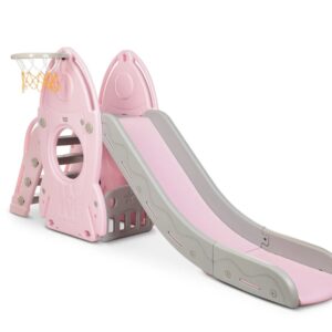 Tobogan cu cos de baschet racheta Pink