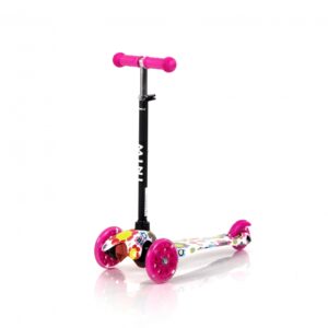 Trotineta pentru copii Mini Pink Flowers