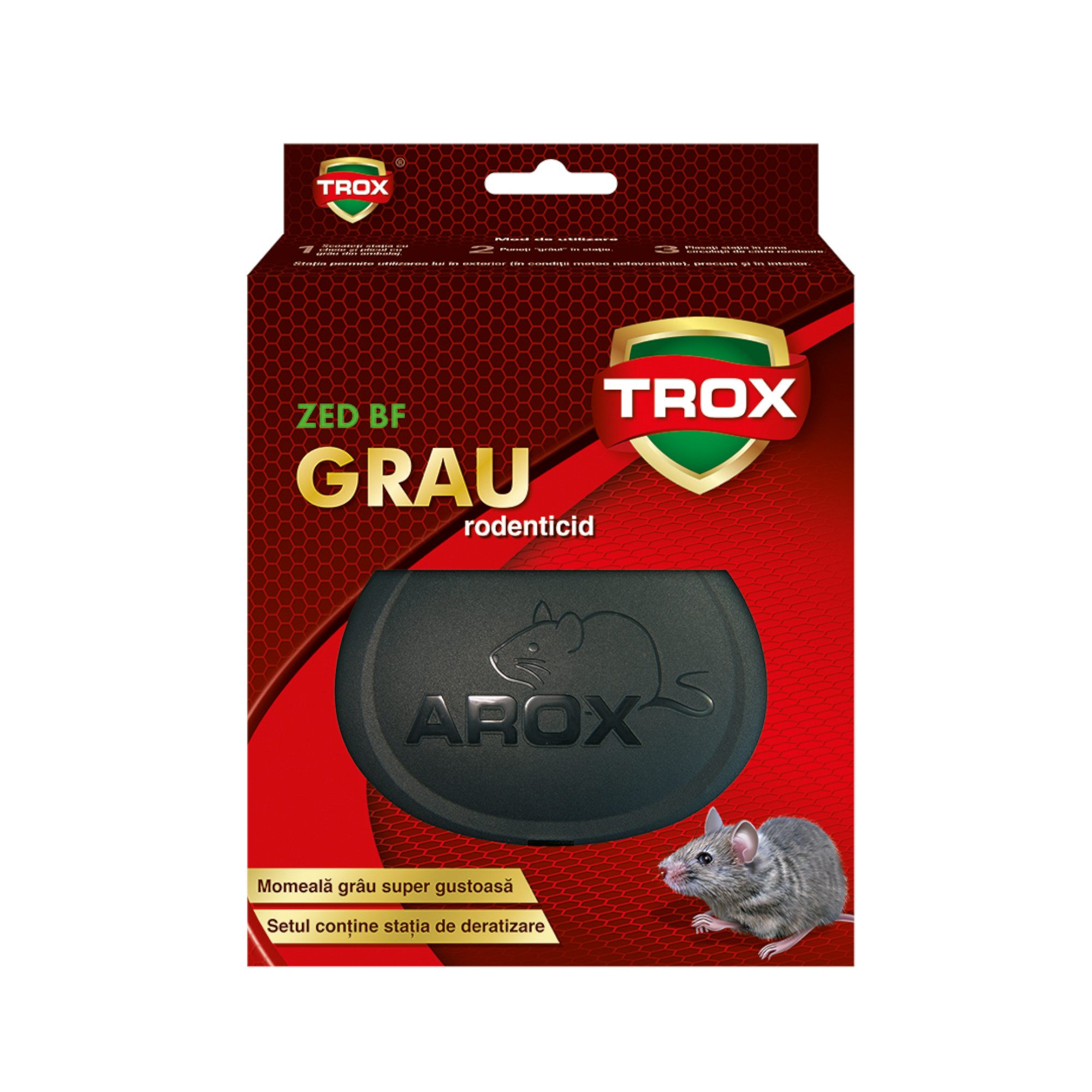 Grau raticid cu statie Trox, 100 g 1 Grau raticid cu statie Trox, 100 g