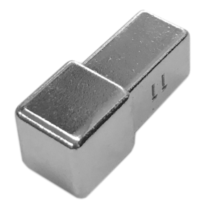 Capac profil SSQ B 110, inox, argintiu lucios, 3 cm