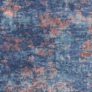 Gresie interior Ciel Flora DK Floor, glazura mata, albastru+rosu, rectificata, patrata, 30 x 30 cm