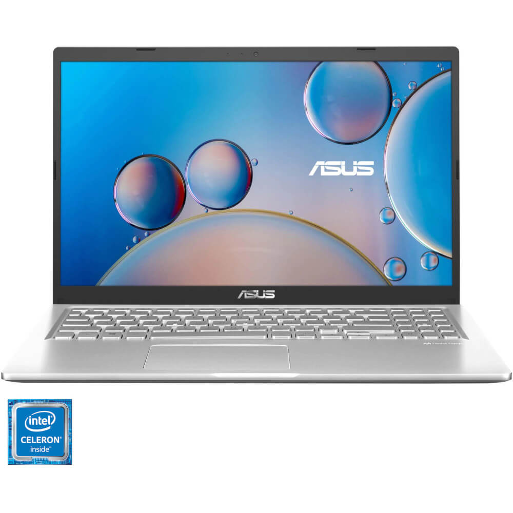 Laptop Asus X515MA-EJ493, 15.6?, Full HD, Intel Celeron N4020, 8GB, 256GB SSD, Intel UHD Graphics, No OS, Transparent Silver