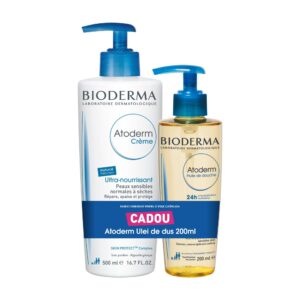 BIODERMA ATODERM CREMA PARFUMATA 500ML + ULEI DE DUS 200ML CADOU