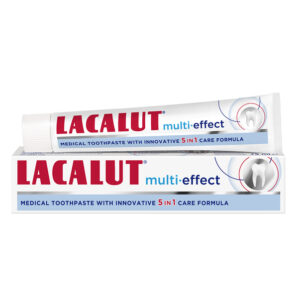 LACALUT PASTA DE DINTI MULTI-EFFECT 75ML + PERIUTA CLUB CADOU