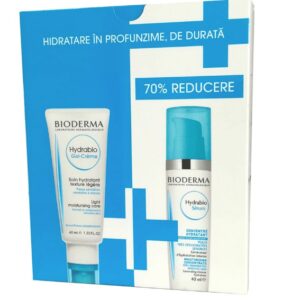 BIODERMA HYDRABIO GEL CREMA 40ML + SER 40ML 70% REDUCERE LA AL 2-LEA PRODUS