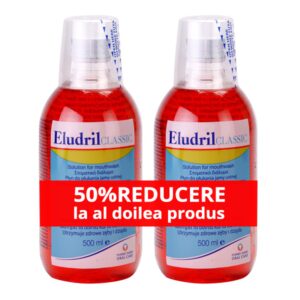 ELUDRIL APA DE GURA CLASSIC 500ML 1+1 50% REDUCERE LA AL 2-LEA PRODUS