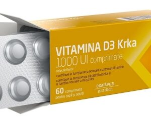 KRKA VITAMINA D3 1000UI X 60 COMPRIMATE