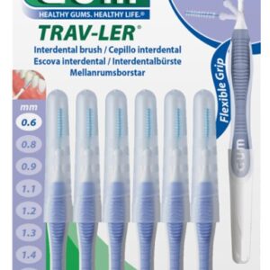 GUM PERII INTERDENTARE TRAV-LER 0.6MM LILA 6BUC
