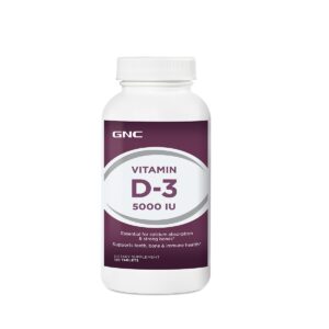 GNC VITAMINA D-3 5000UI X 180 TABLETE