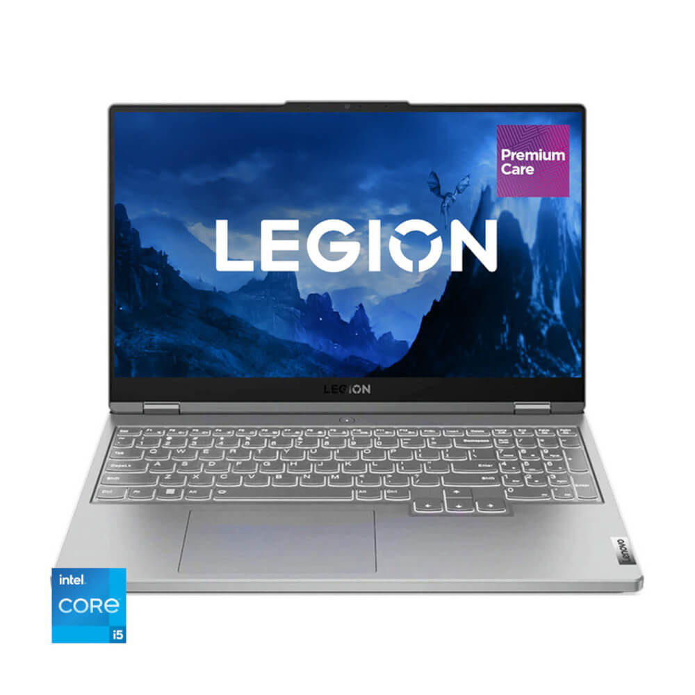 Laptop Gaming Lenovo Legion 5 15IAH7H, 15.6?, Full HD, Intel Core i5-12500H, 32GB RAM, 512GB SSD, NVIDIA GeForce RTX 3060, Premium Care, No OS, Cloud Grey